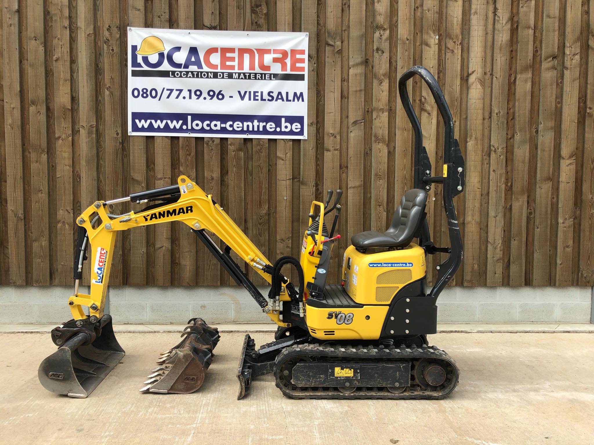 Locacentre - Mini-pelles - Mini-pelles 1 000 KG - Yanmar SV 08